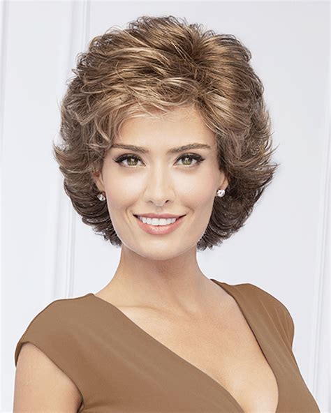 brown curly wig short